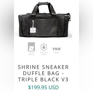 NWT The shrine co duffel bag.